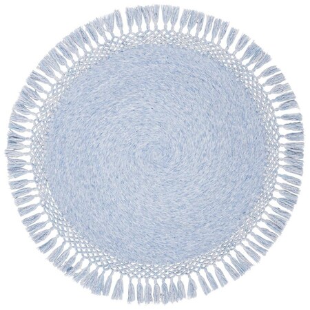 Safavieh 3 x 3 ft. Sahara 400 Round Area Rug - Blue Denim SAH490L-3R